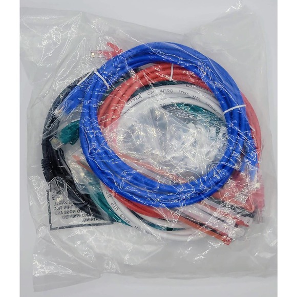 Maximm Cat6 Ethernet Cable 6 Ft, Pure Copper, (5 Pack) - UTP (Multicolor) - Picture 8 of 9